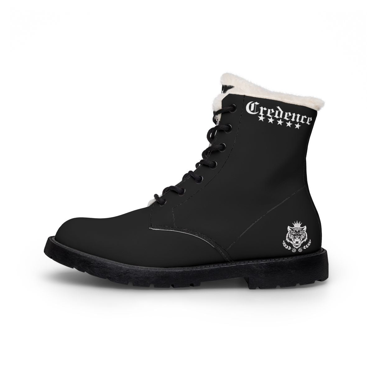 Credence Men Leather Fur Boots