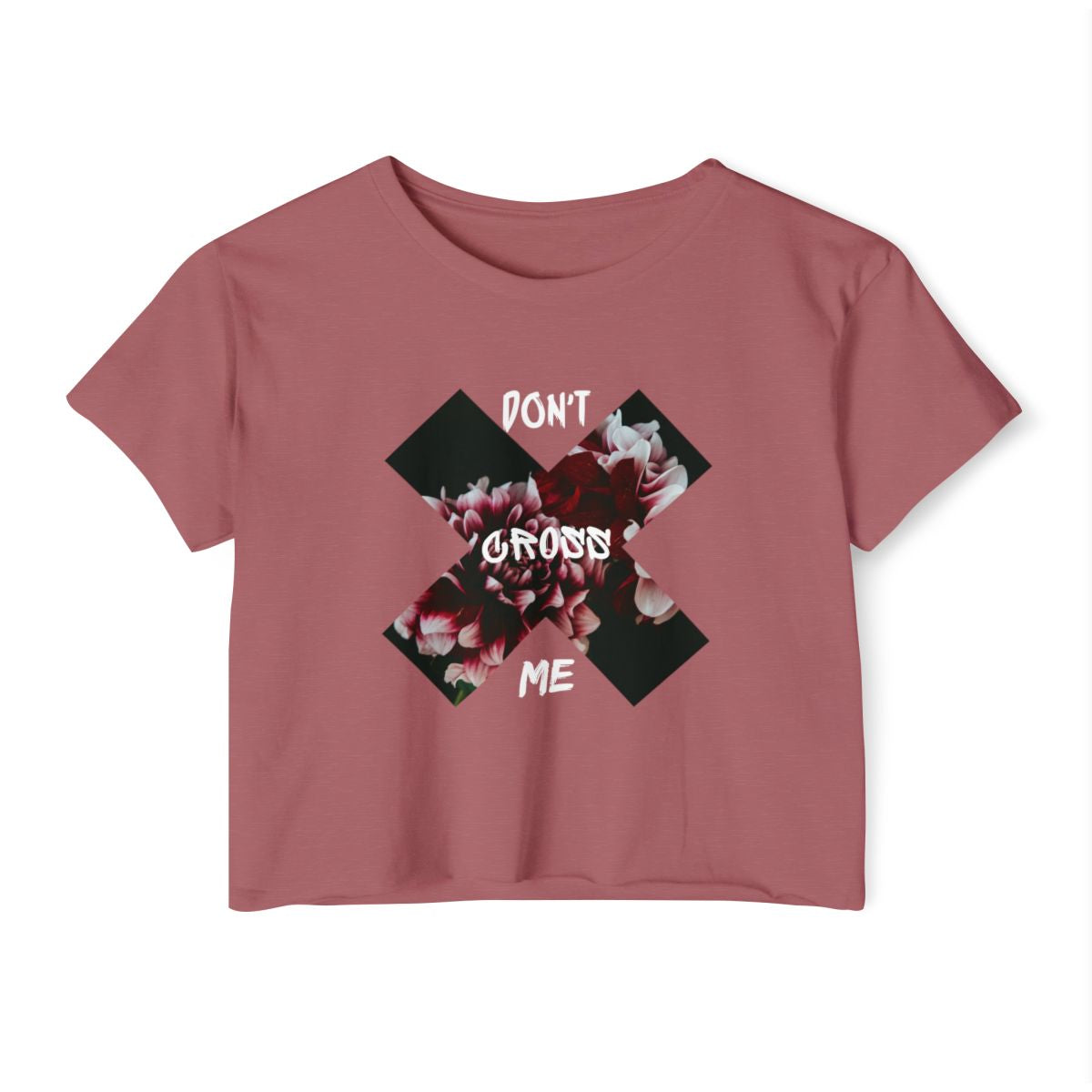 Don’t Cross Me crop shirt