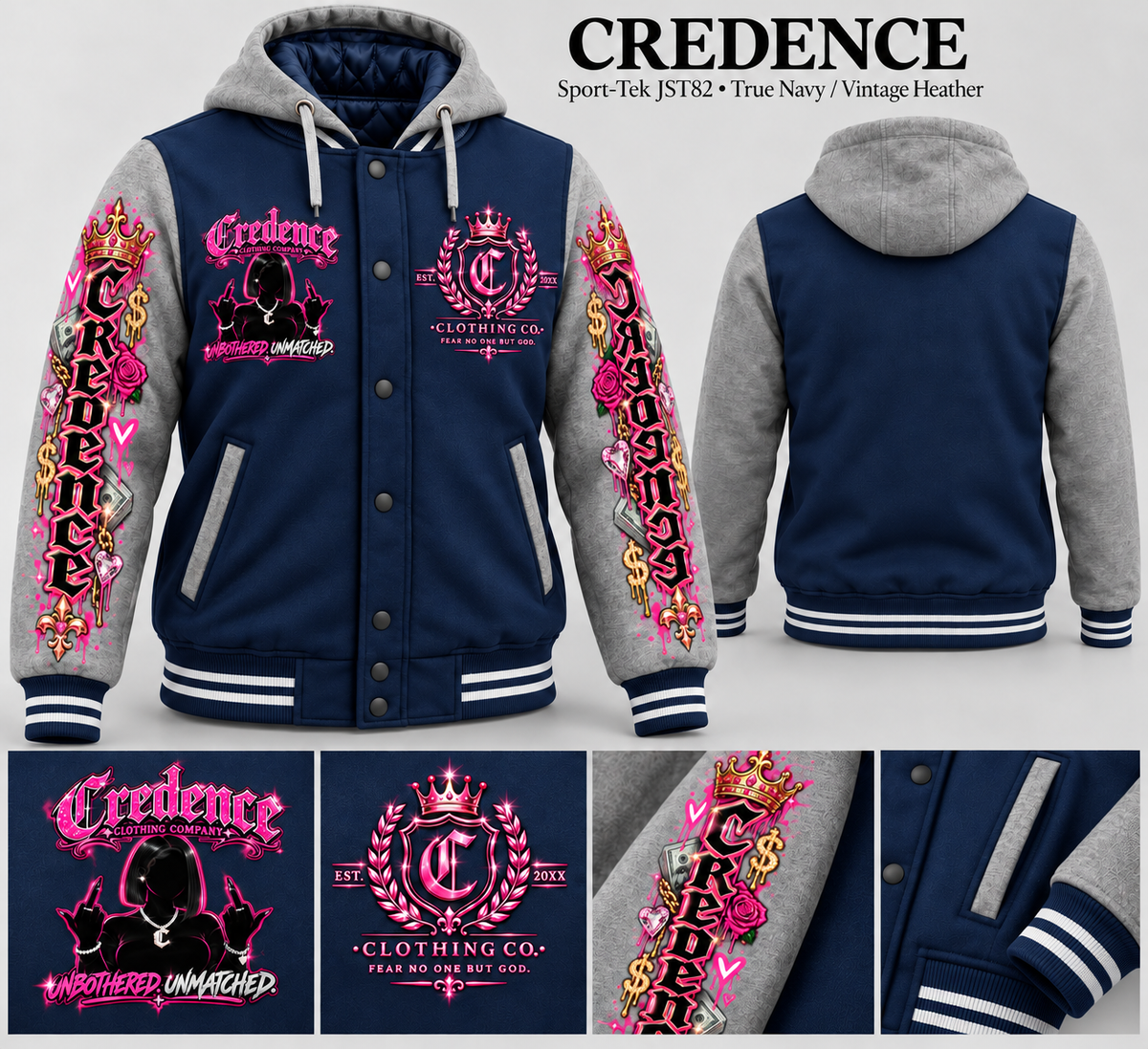 Credence women varsity jacket