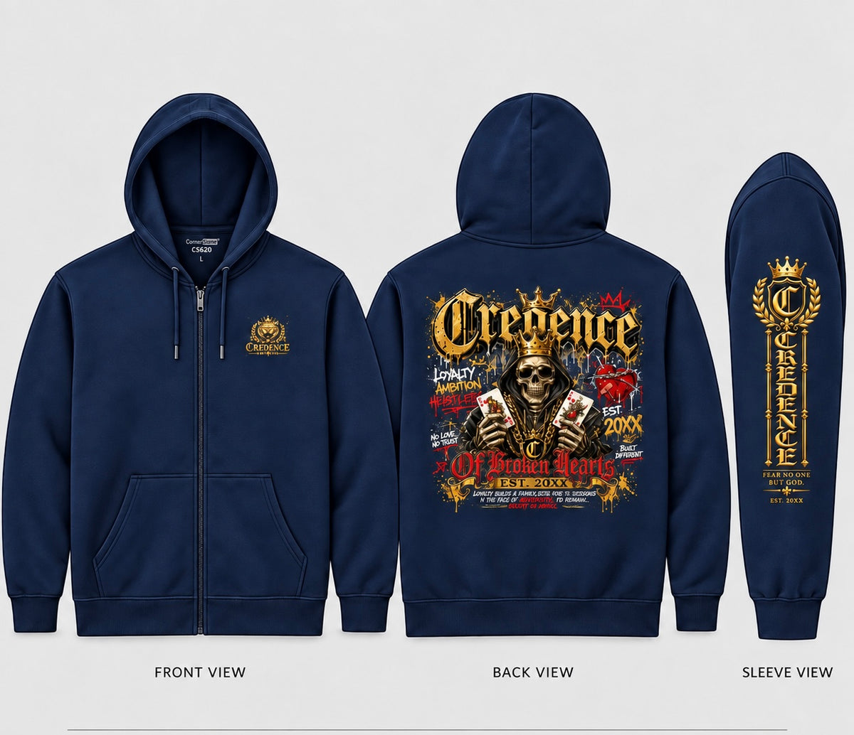 Credence zip up hoodie