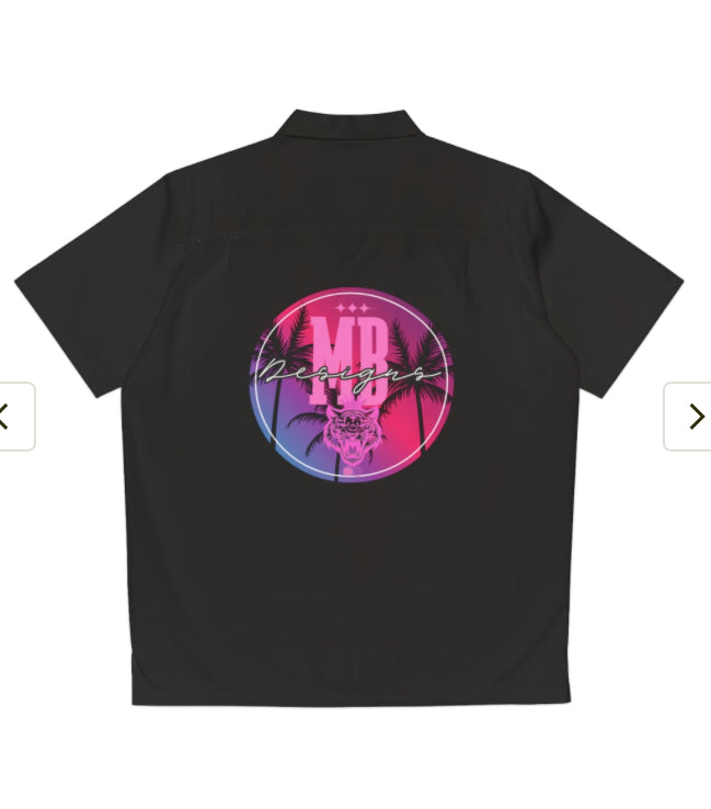 Miami vibes botton up shirt