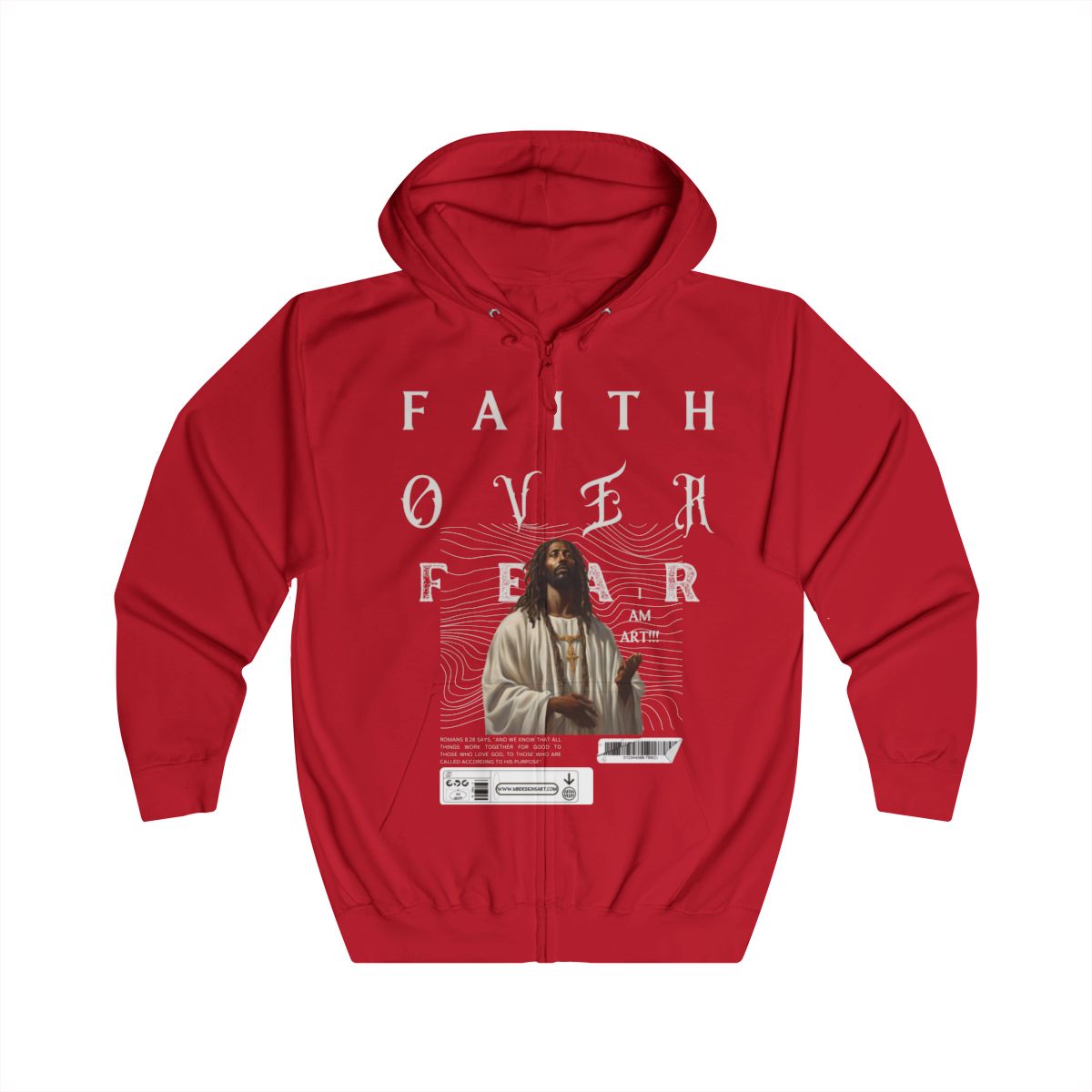 Faith Over Fear Zip Up Hoodie