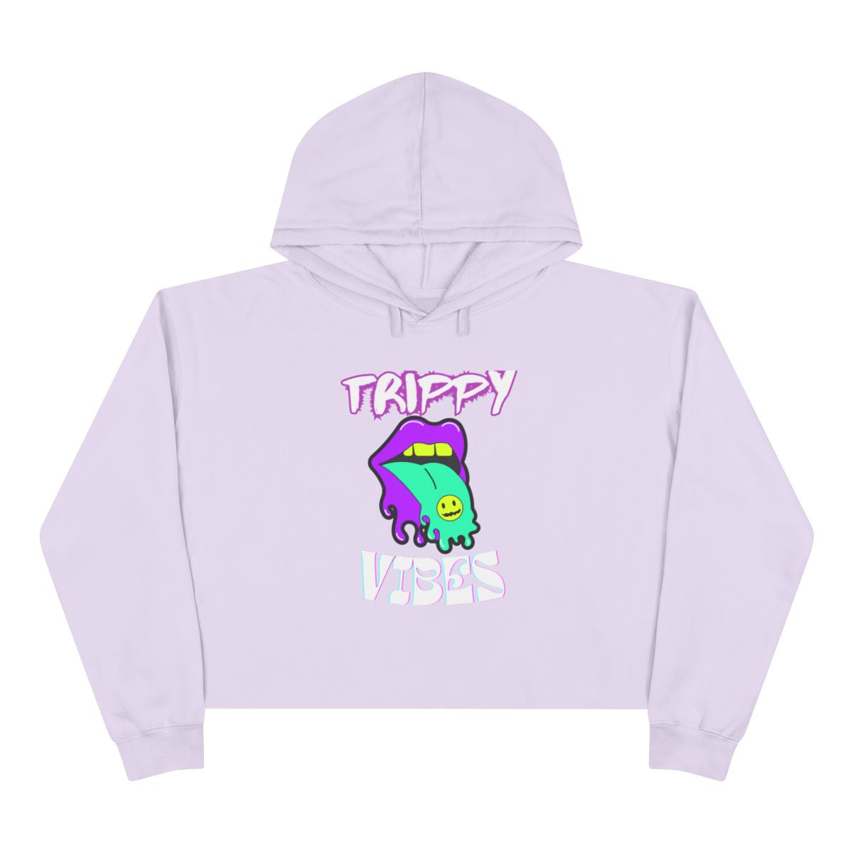 Trippy vibes crop top Hoodie
