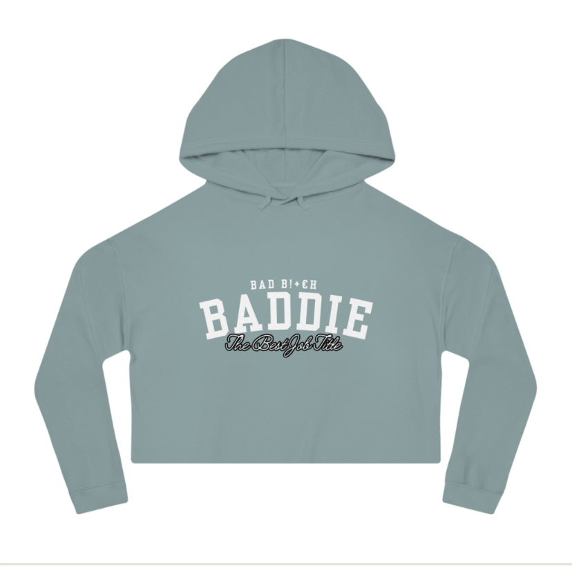 Baddie crop top hoodie
