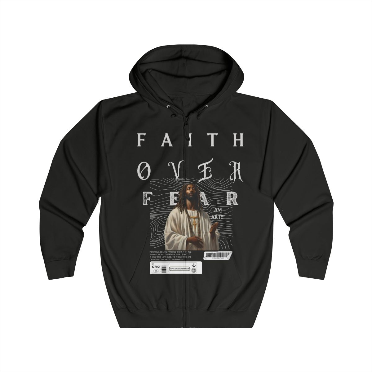 Faith Over Fear Zip Up Hoodie