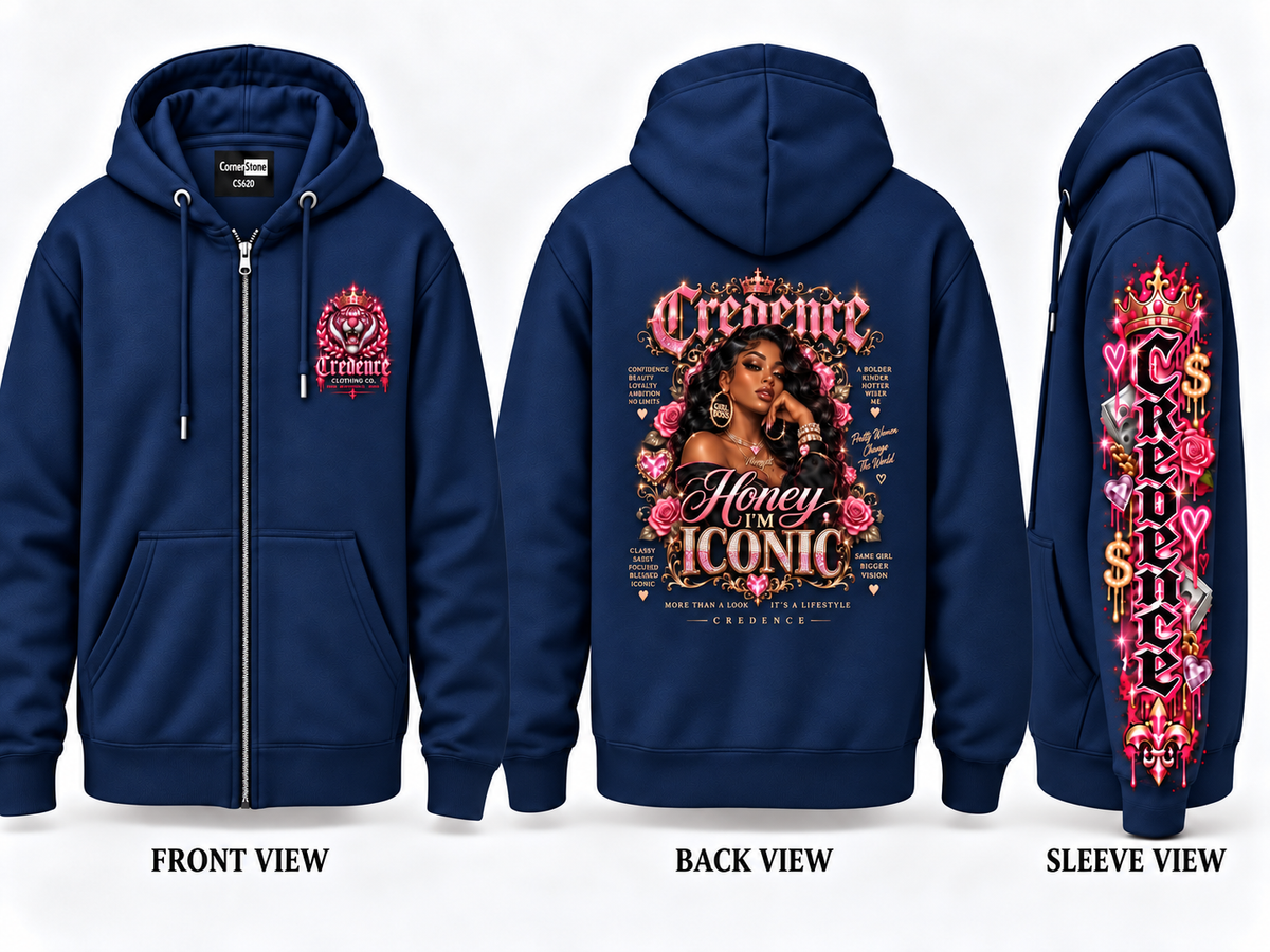 Credence zip up hoodie pink