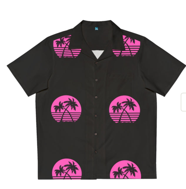 Miami vibes botton up shirt