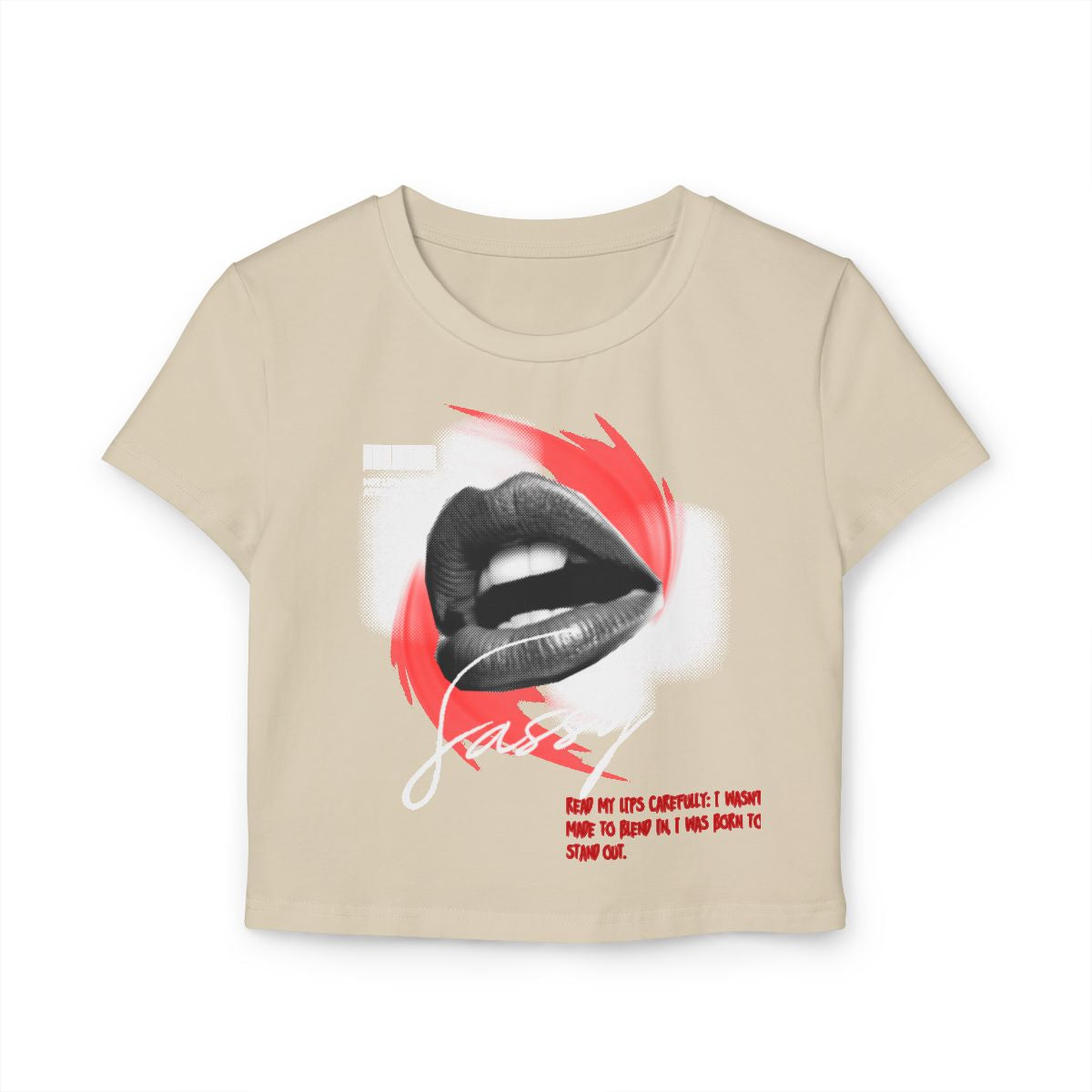 Sassy crop top baby tee