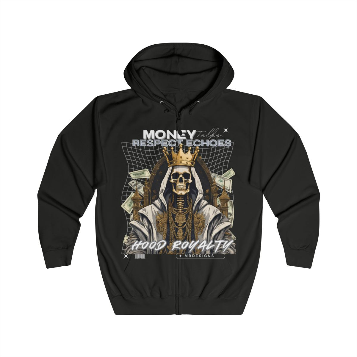 Hood Royalty ￼Zip Up Hoodie