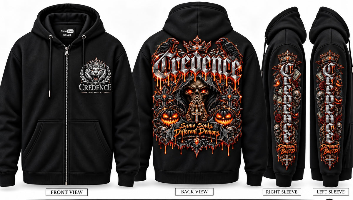 Grim reaper zip up hoodie