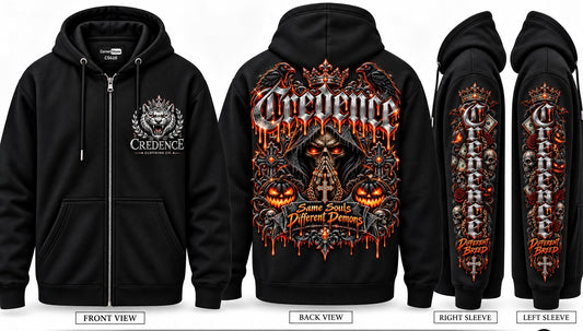 Grim reaper zip up hoodie