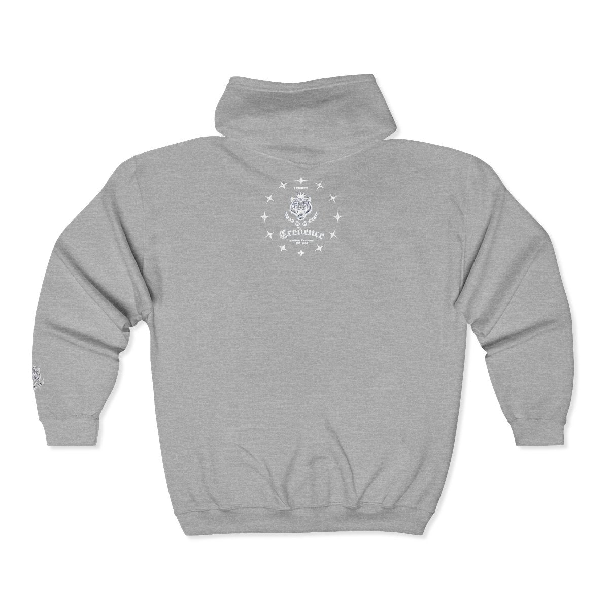 Credence Star zip up hoodie embroidered