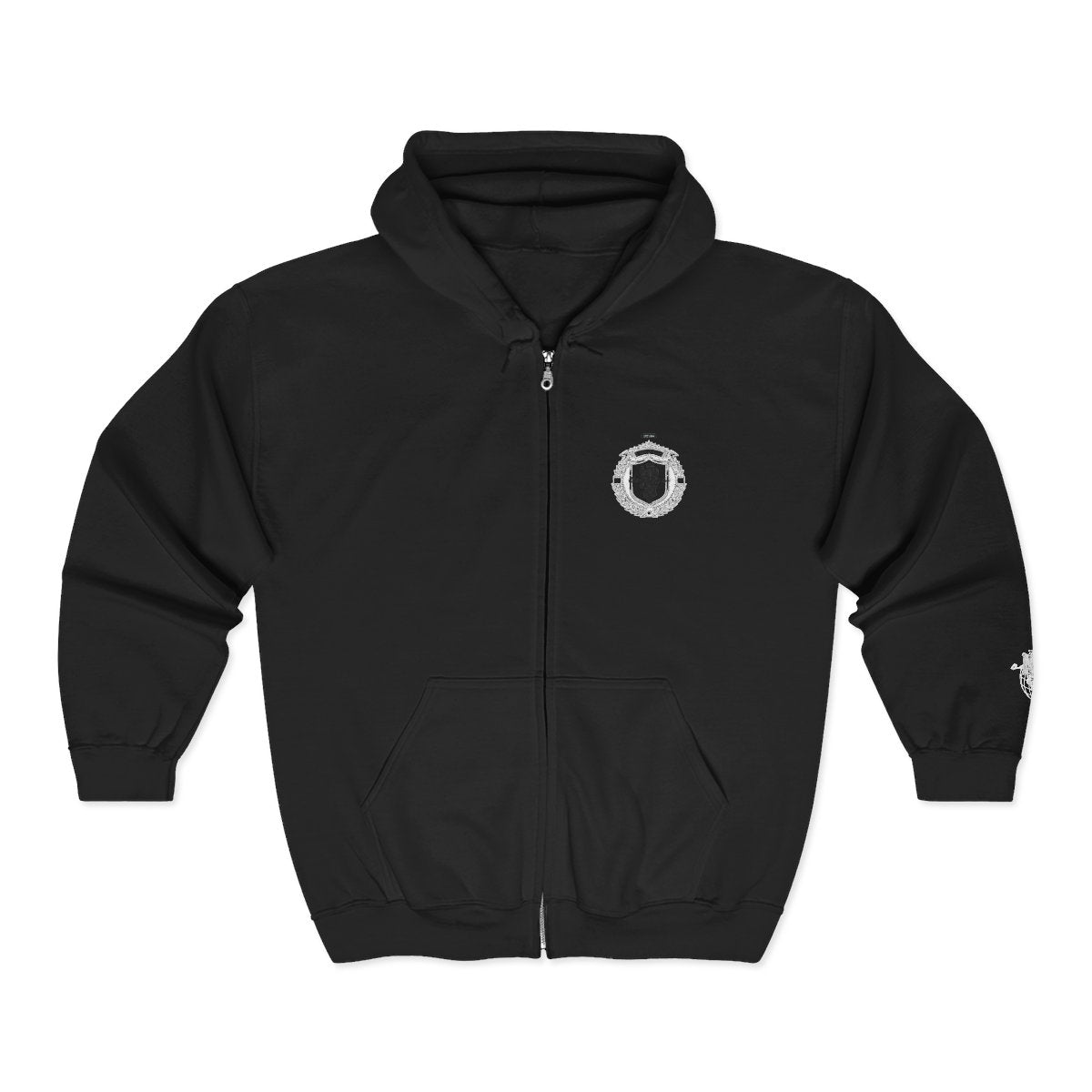 Mbdesigns Embroidery zip up hoodie