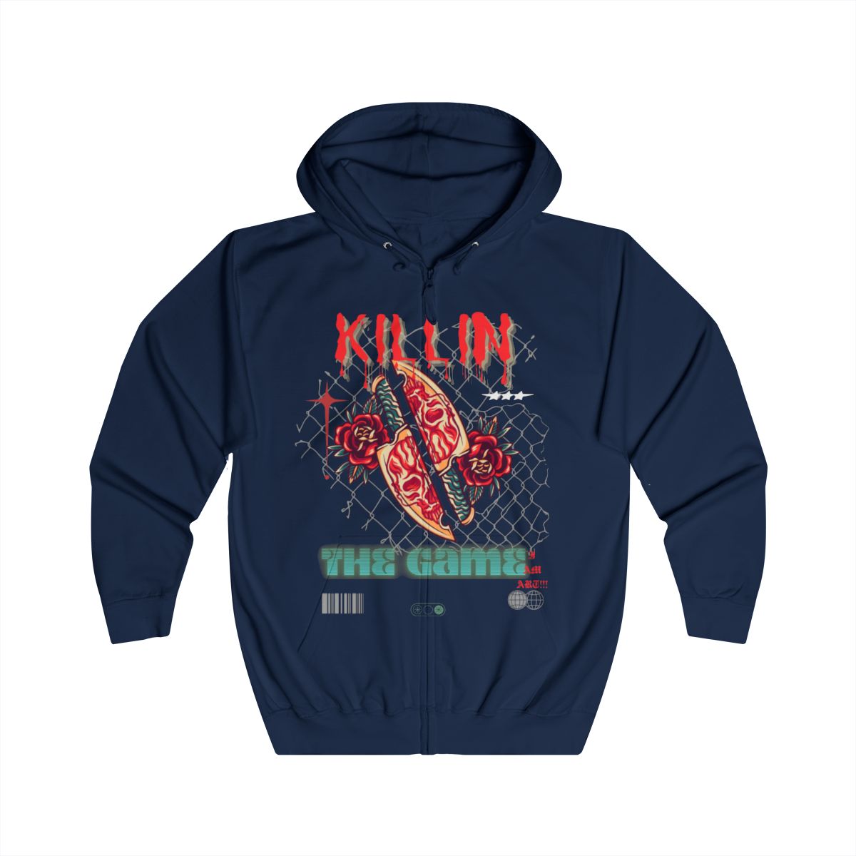 Killin the Game Zip Up Hoodie