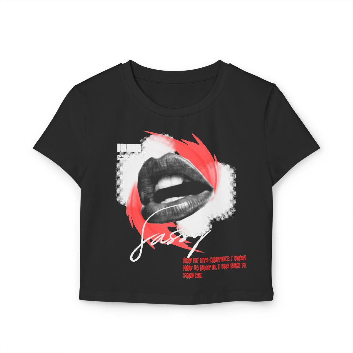 Sassy crop top baby tee