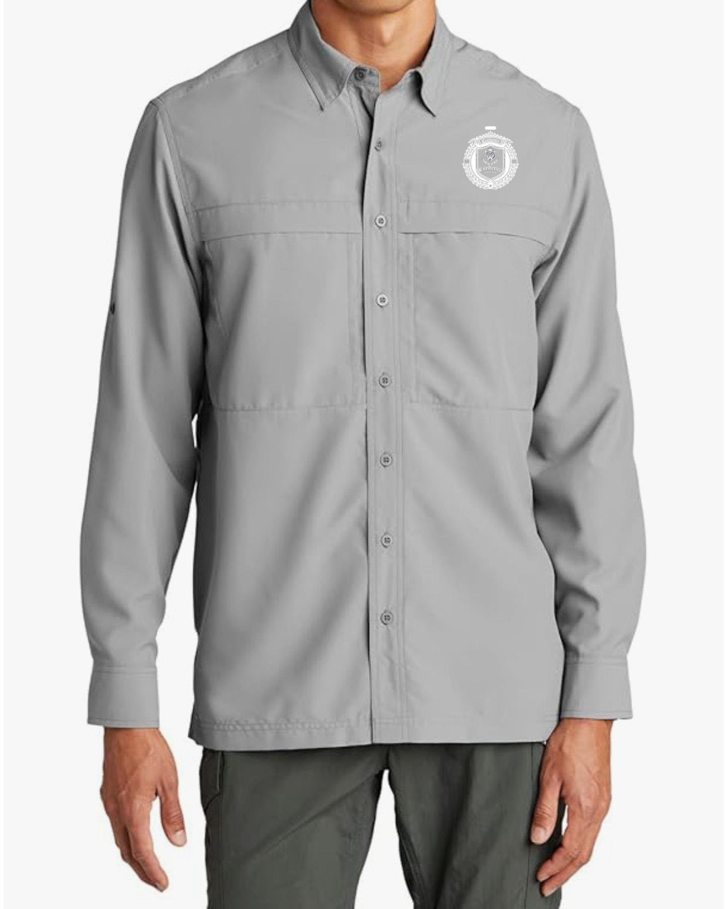 Mbdesigns Men’s Long Sleeve Botton Up Shirt