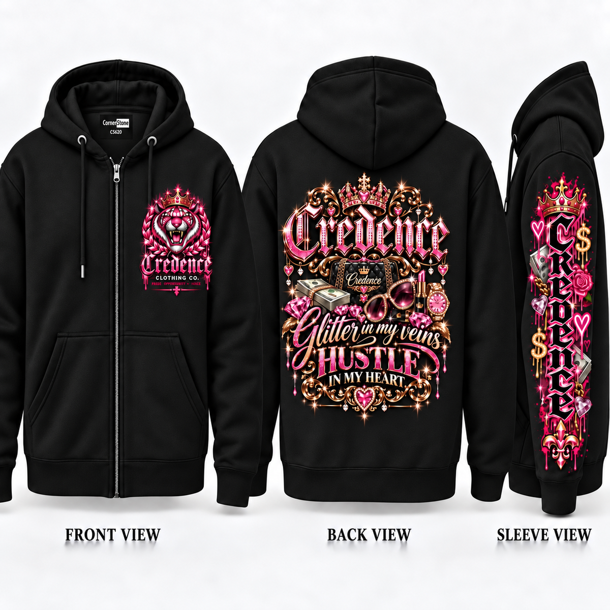 Credence zip up hoodie