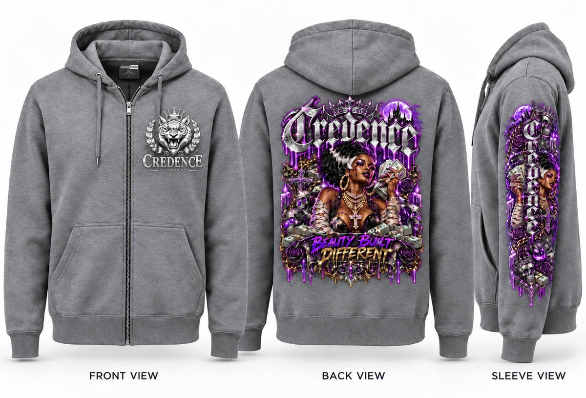 Bride of Frankenstein ￼zip up hoodie