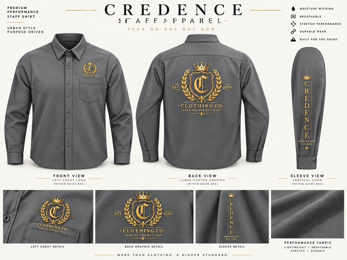 Credence long sleeve button up shirt