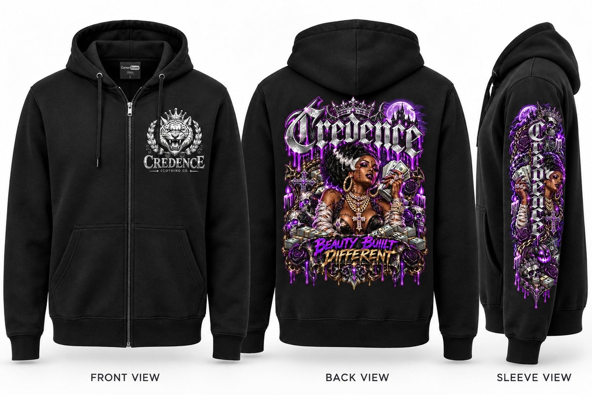 Bride of Frankenstein ￼zip up hoodie