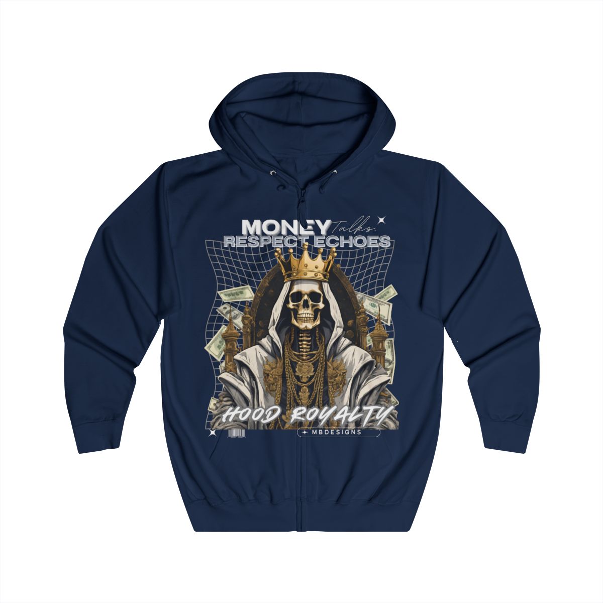 Hood Royalty ￼Zip Up Hoodie