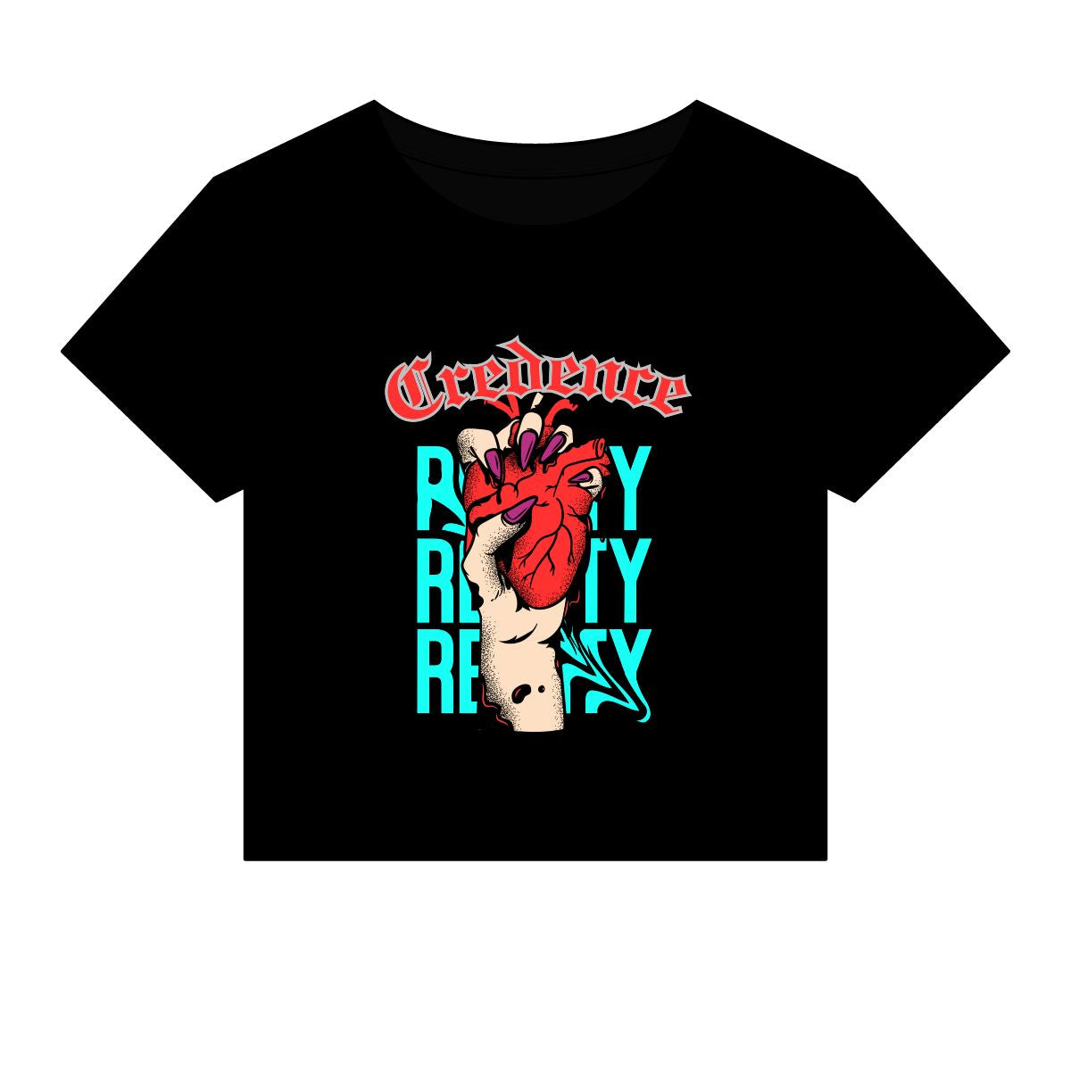 Heartless Woman Micro Rib Baby Tee