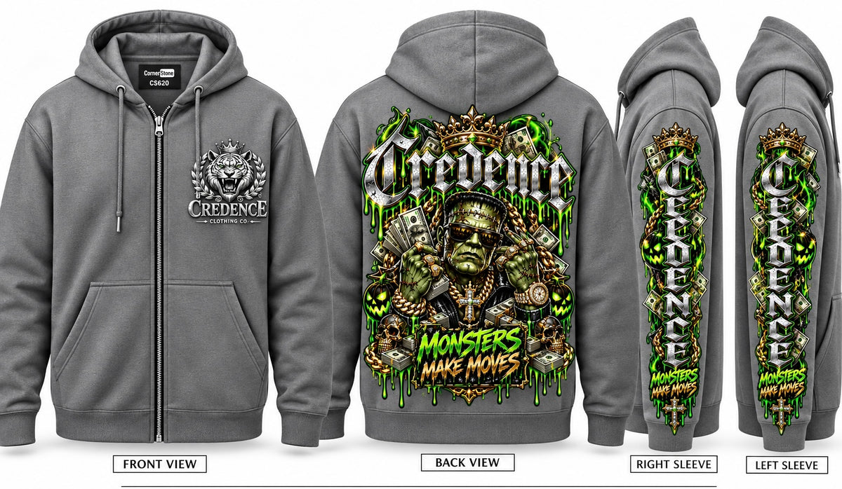 Frankenstein zip up hoodie ￼
