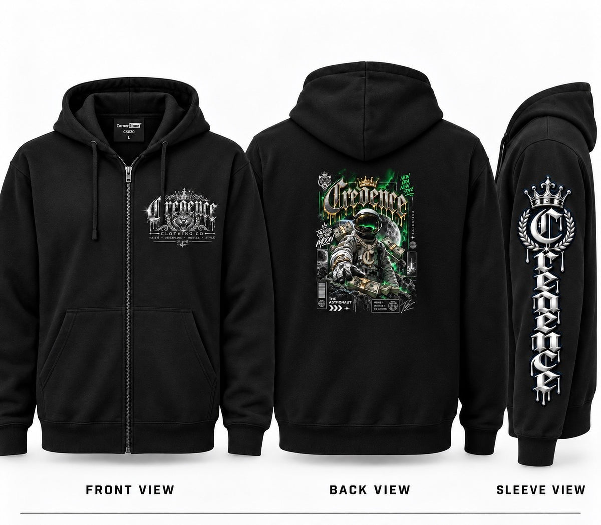 Credence zip up hoodie