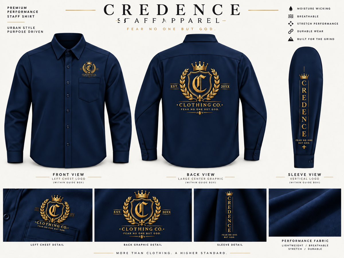 Credence long sleeve button up shirt