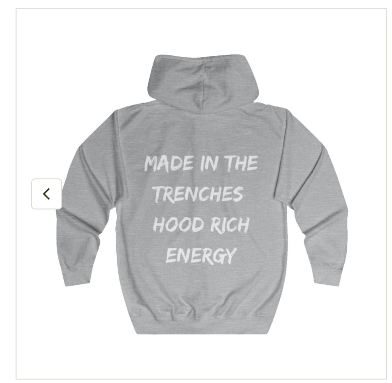 Hood Rich Zip up Hoodie