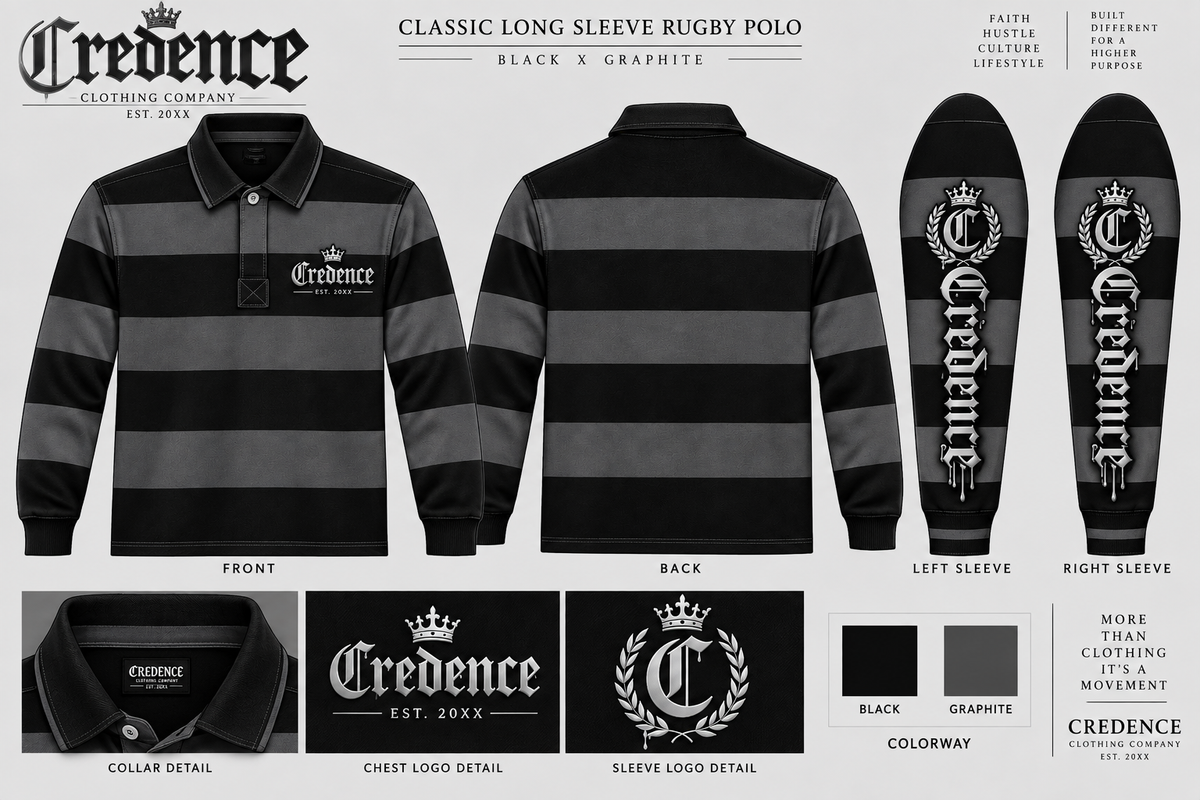 Classic long sleeve ruby polo
