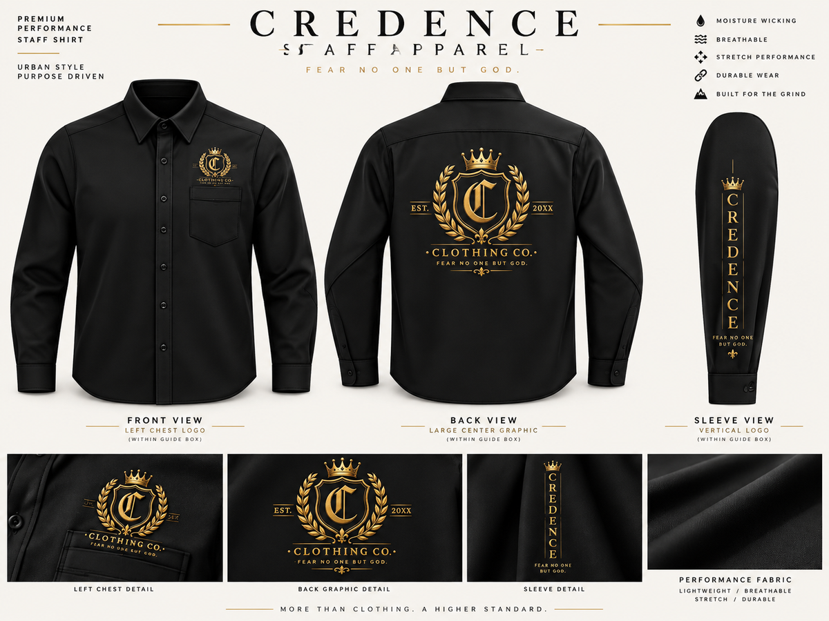 Credence long sleeve button up shirt