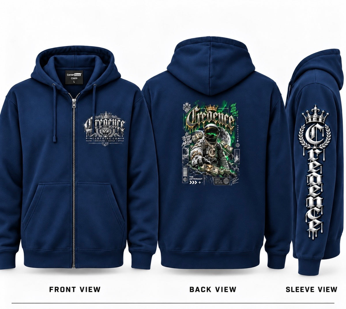 Credence zip up hoodie