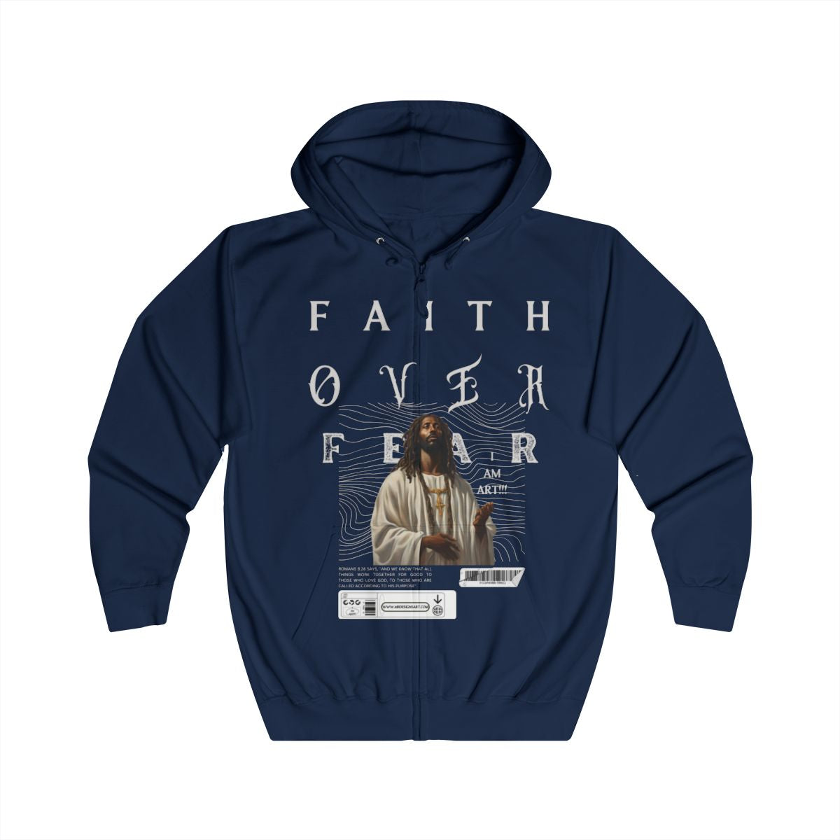 Faith Over Fear Zip Up Hoodie