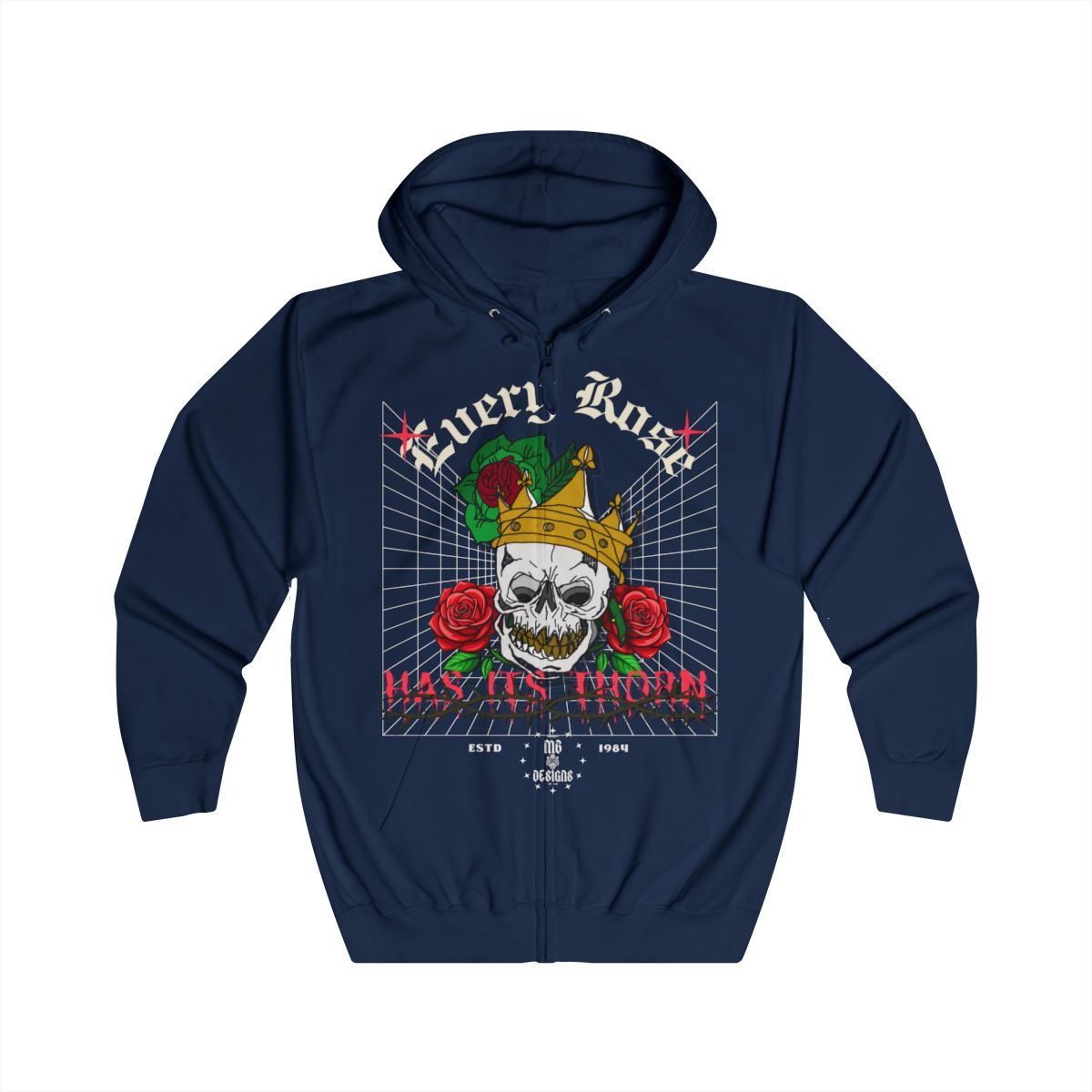 Every Rose Zip Up Hoodie