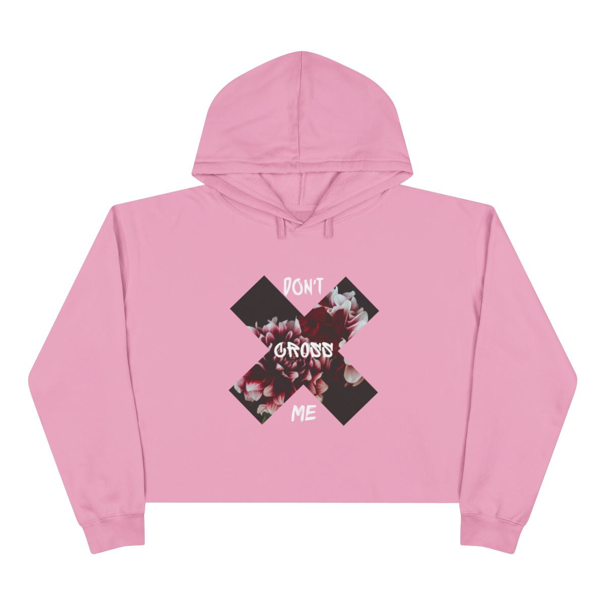 Don’t Cross Me Out Crop Top Hoodie
