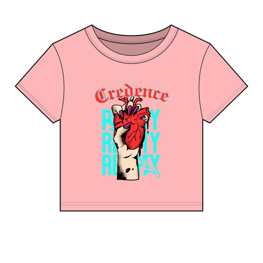 Heartless Woman Micro Rib Baby Tee