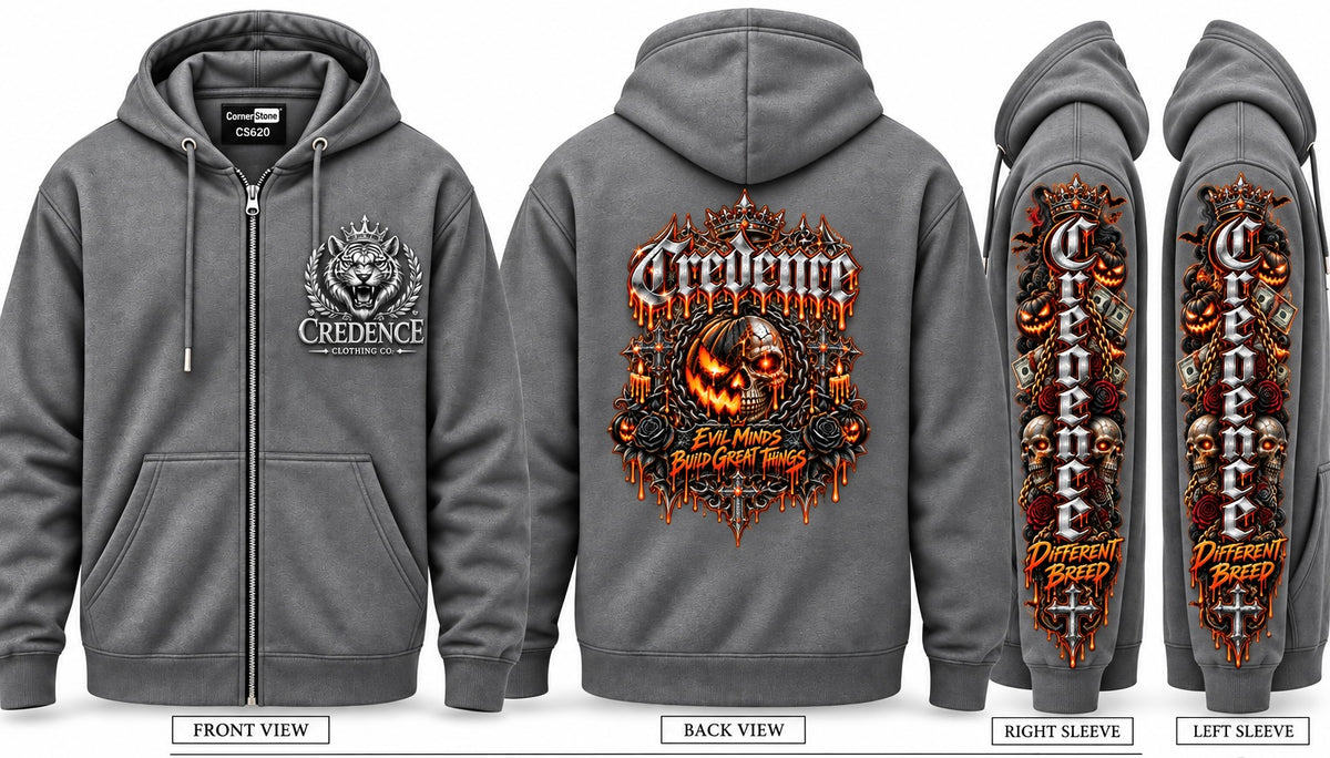 Jack-o-lantern zip up hoodie