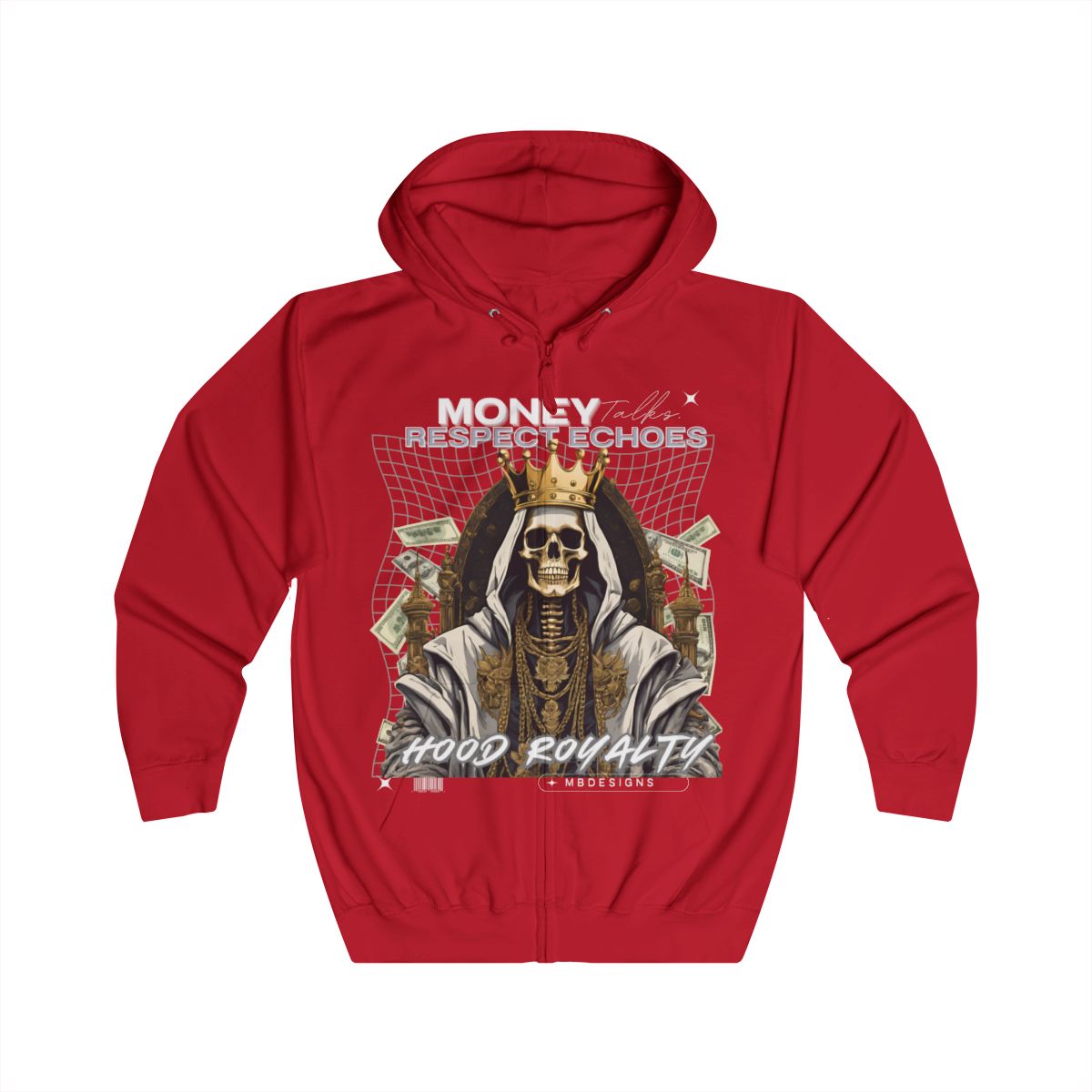 Hood Royalty ￼Zip Up Hoodie