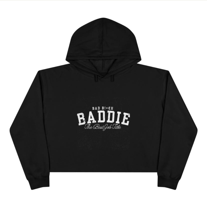 Baddie crop top hoodie