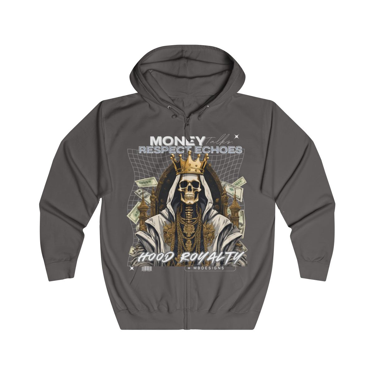 Hood Royalty ￼Zip Up Hoodie