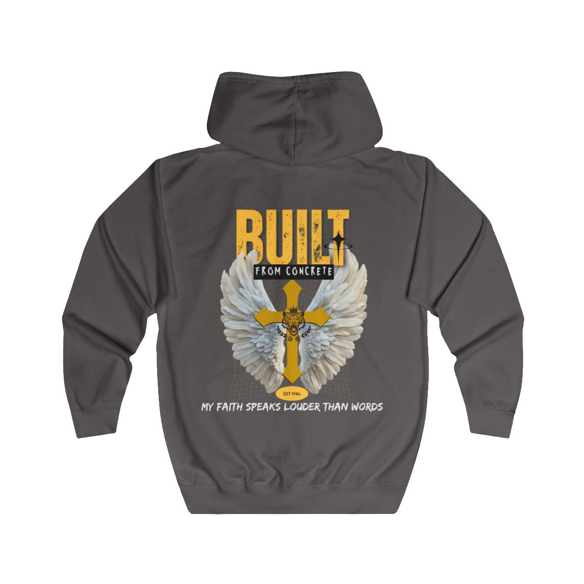 Built from concrete Zip up Hoodie