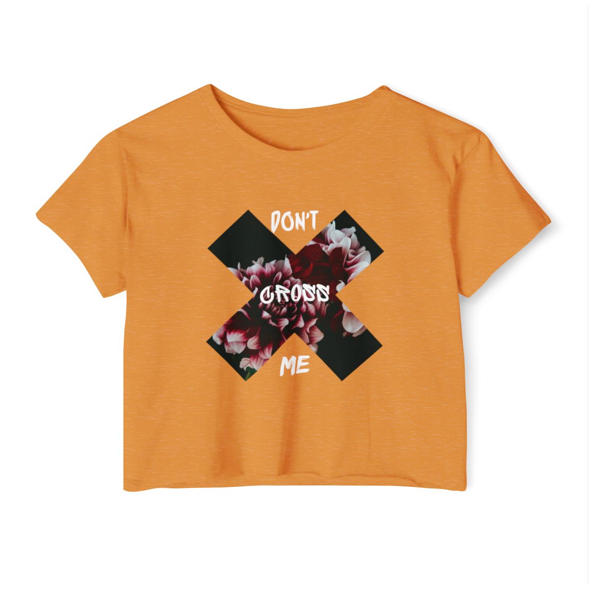 Don’t Cross Me crop shirt