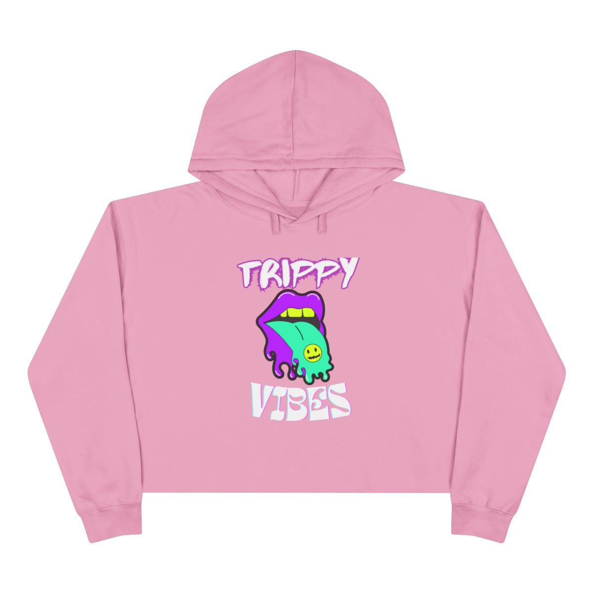 Trippy vibes crop top Hoodie