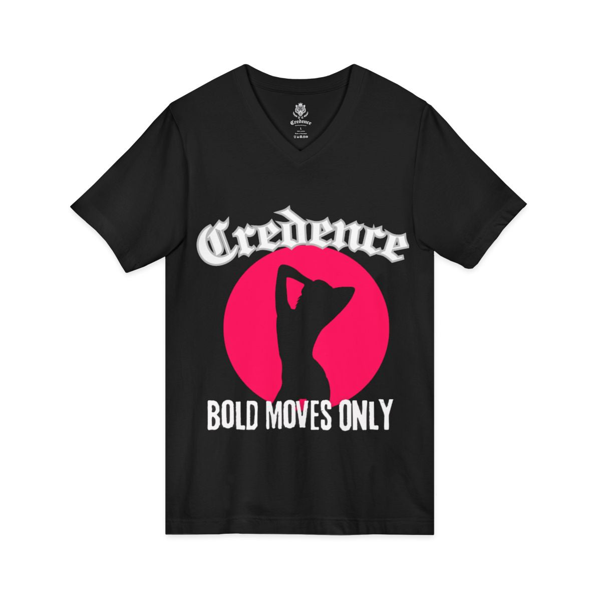 Bold moves jersey v-neck t-shirts (short sleeve