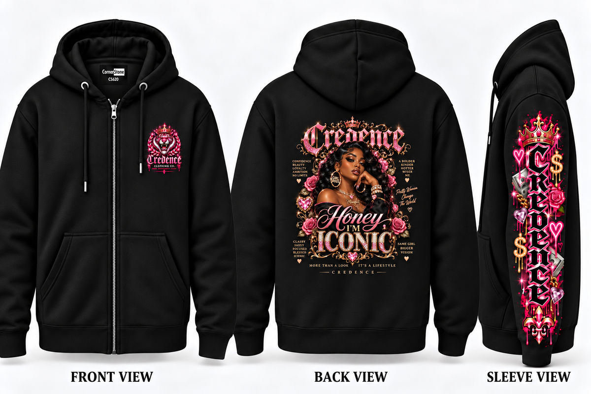 Credence zip up hoodie pink