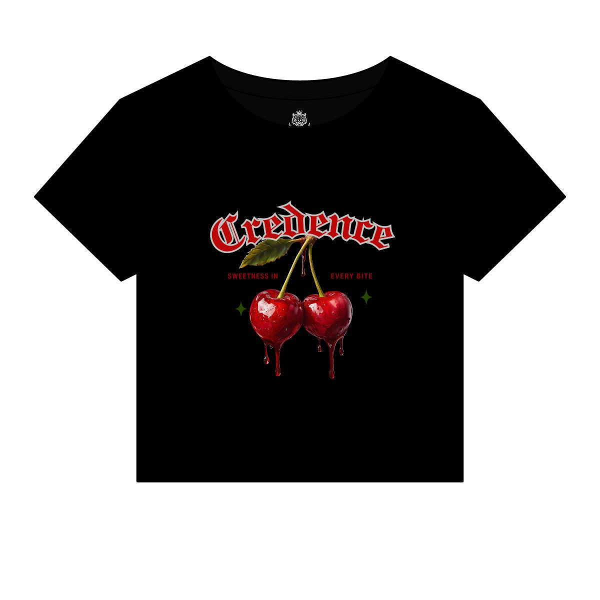 Cherries Women Micro Rib Baby Tee