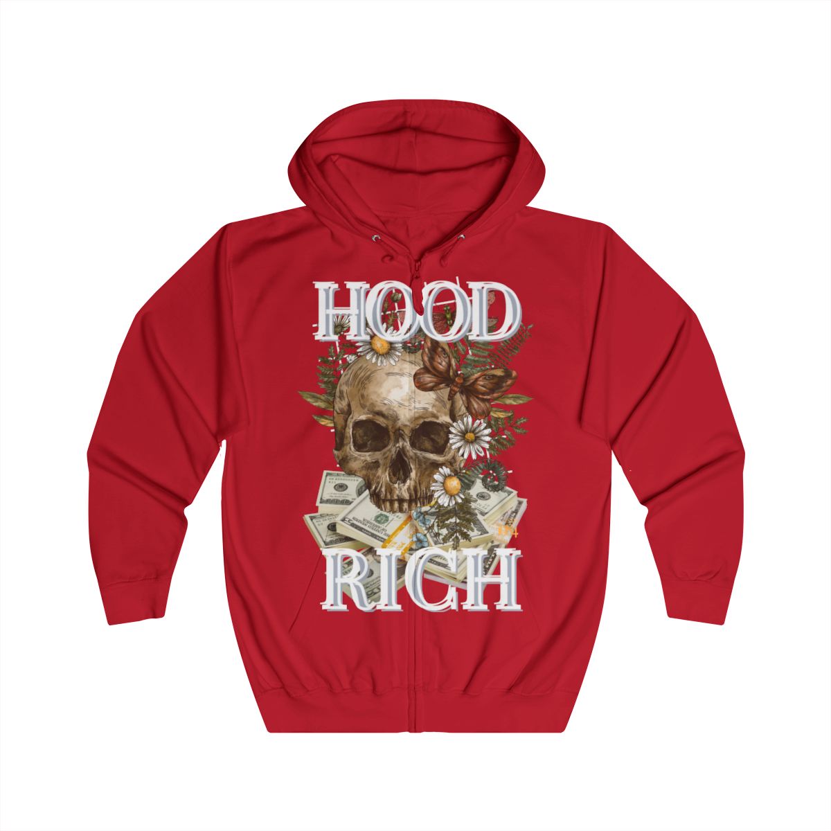 Hood Rich Zip up Hoodie