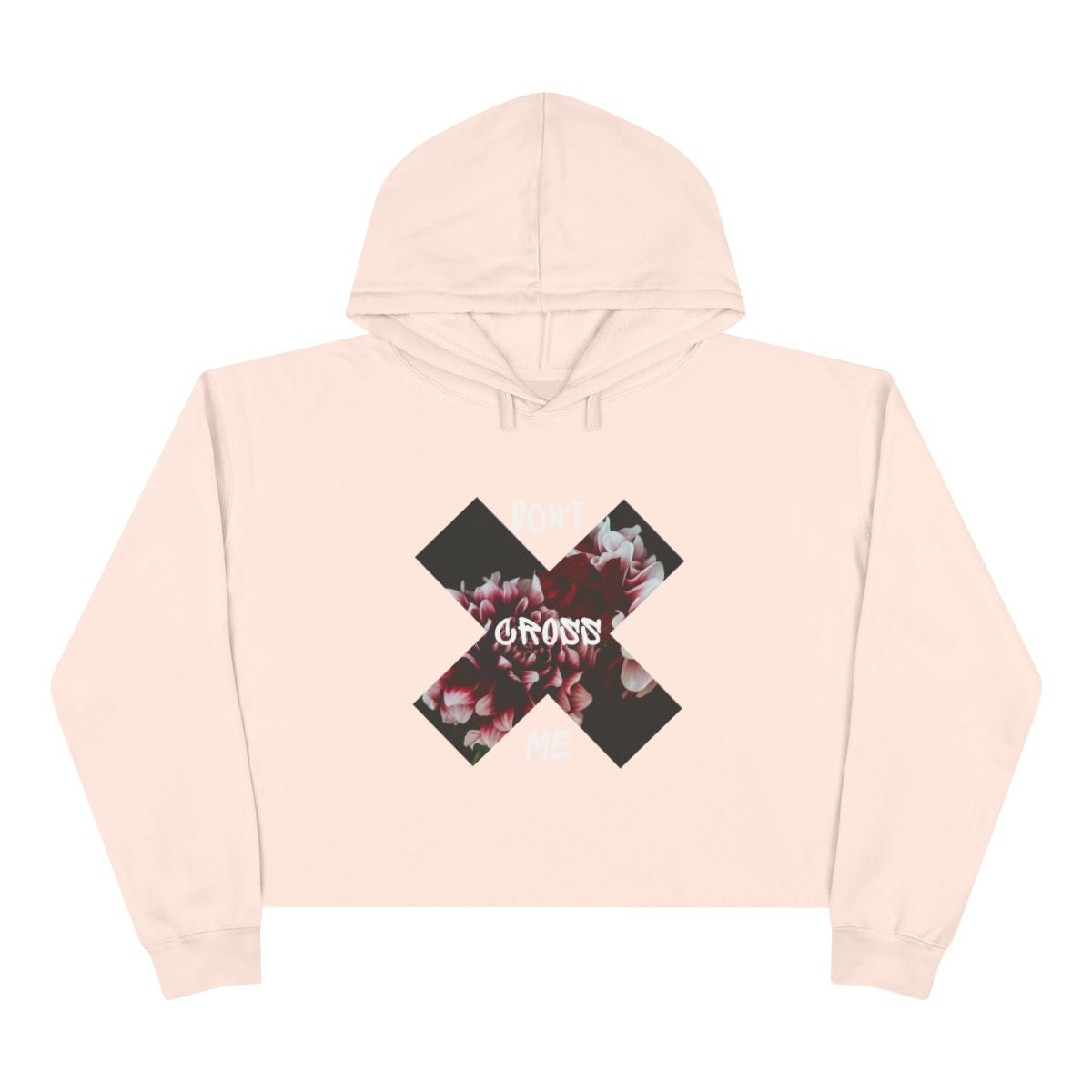 Don’t Cross Me Out Crop Top Hoodie
