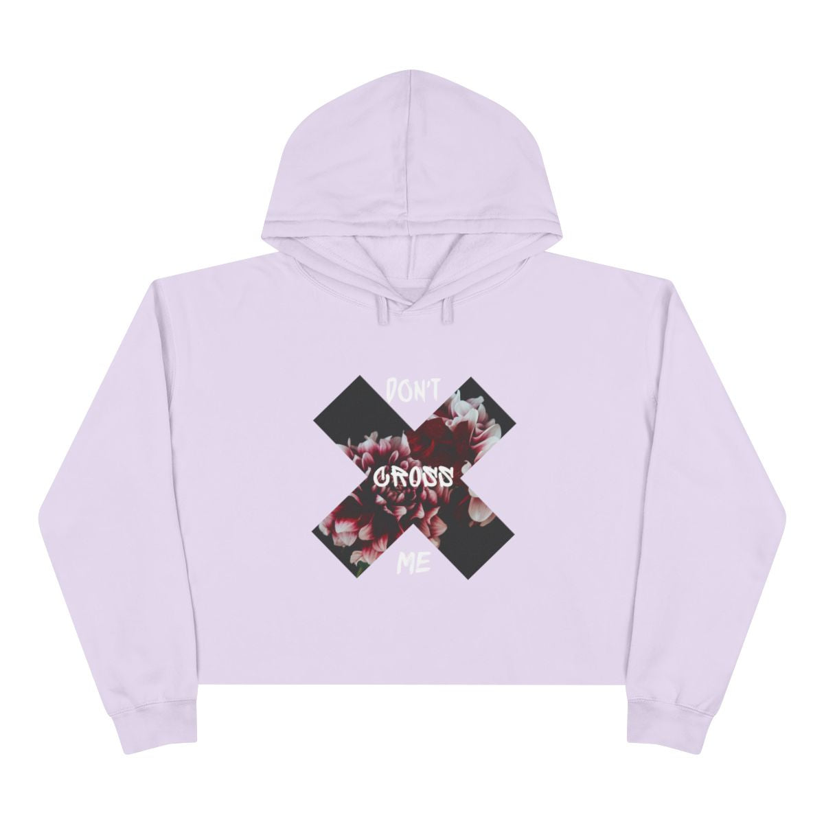 Don’t Cross Me Out Crop Top Hoodie